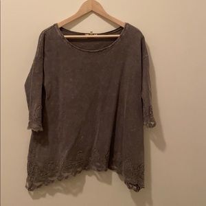 Gray blouse